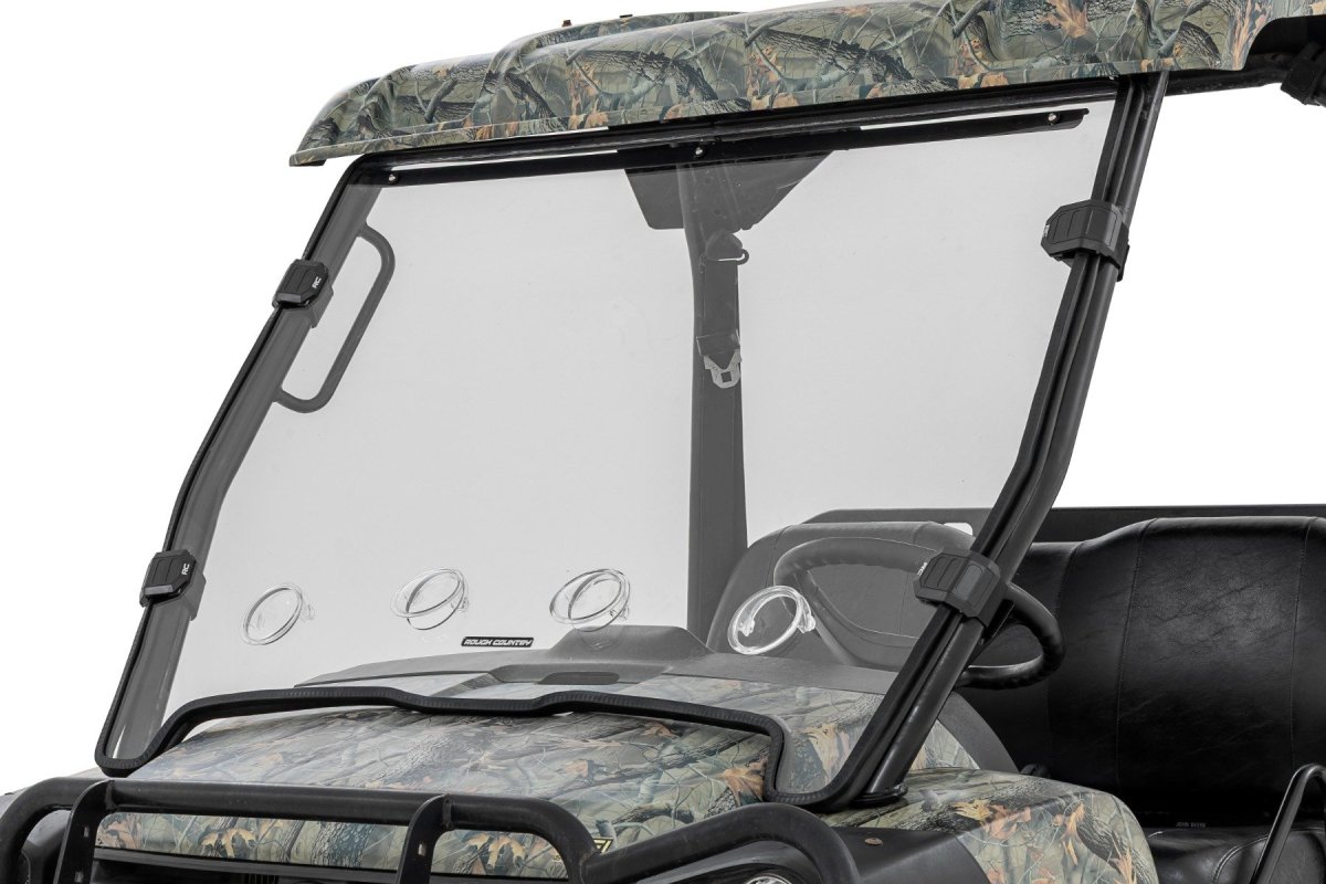 John Deere Gator XUV 825i 4x4 Special Edition Vented Full Windshield - Rough Country - Scratch Resistant - '11-'16